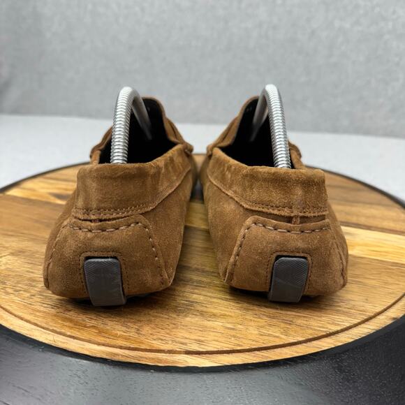 To Boot New York "Mitchum" Men's 11 Suede Moc Toe Penny Loafer Brown Shoes - Picture 4 of 6